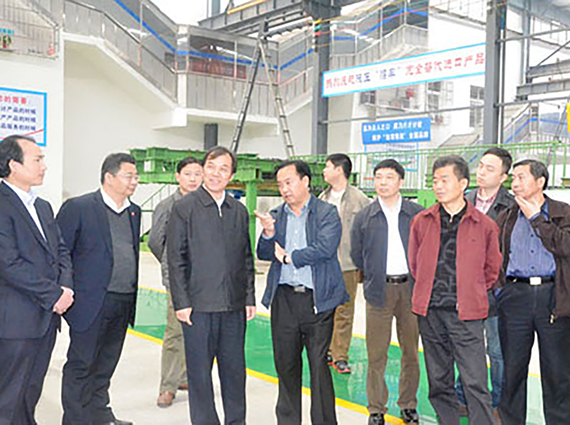 省委巡视第五组领导一行在组长徐泽高的带领下莅临我公司视察