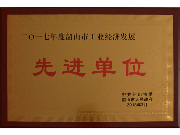 韶山市工业经济发展先进单位