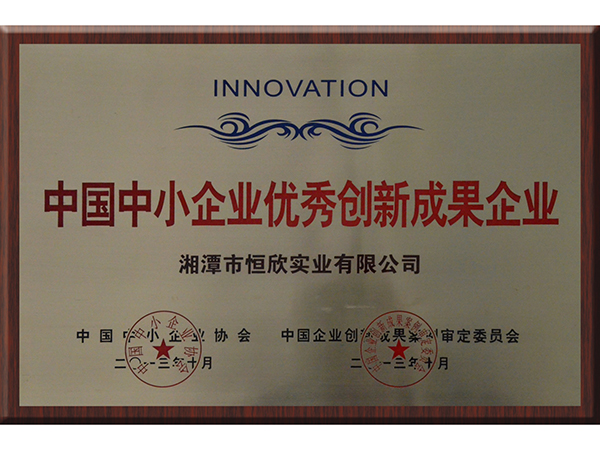 中国中小企业优秀创新成果企业