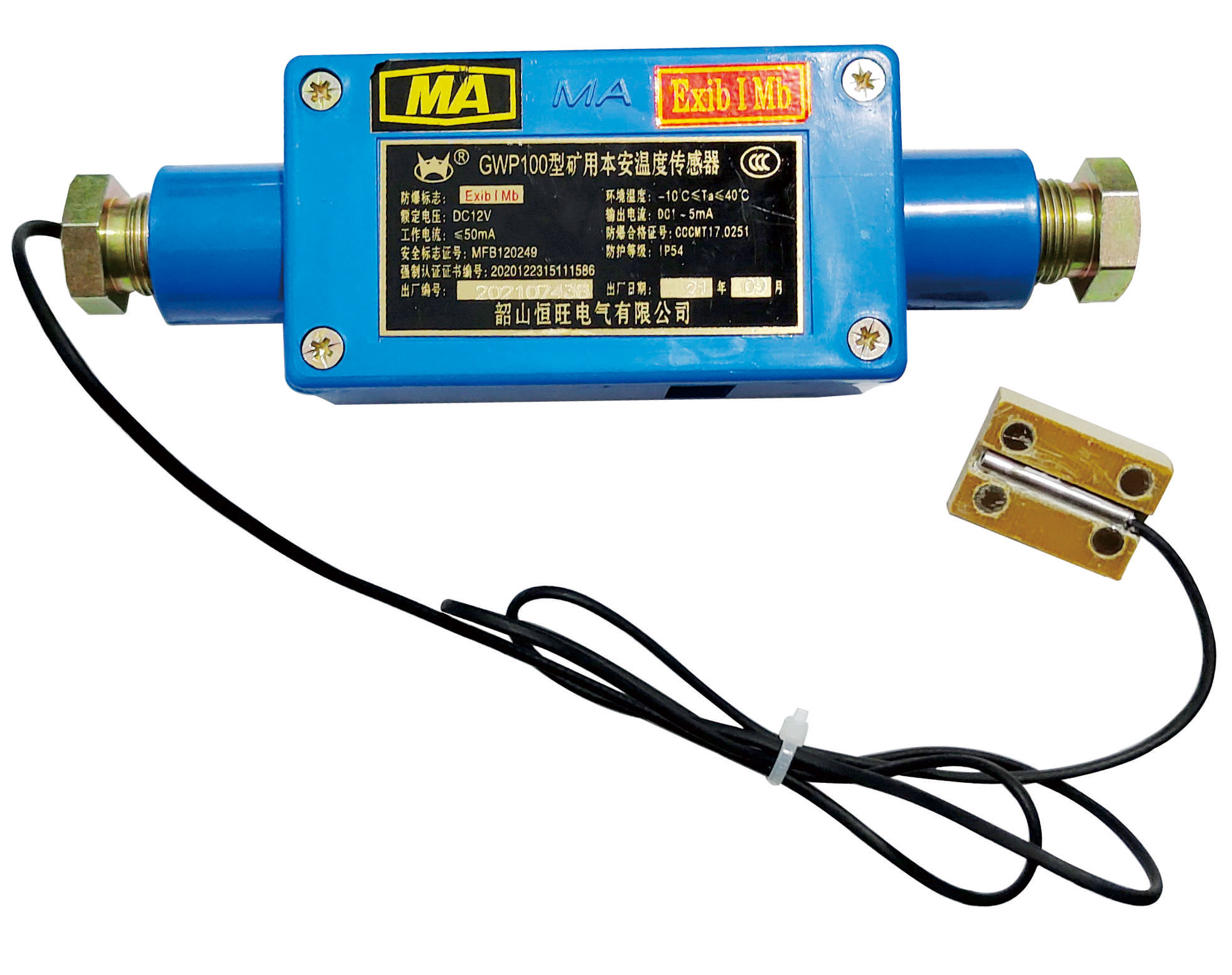 GWP100 矿用本安型温度传感器